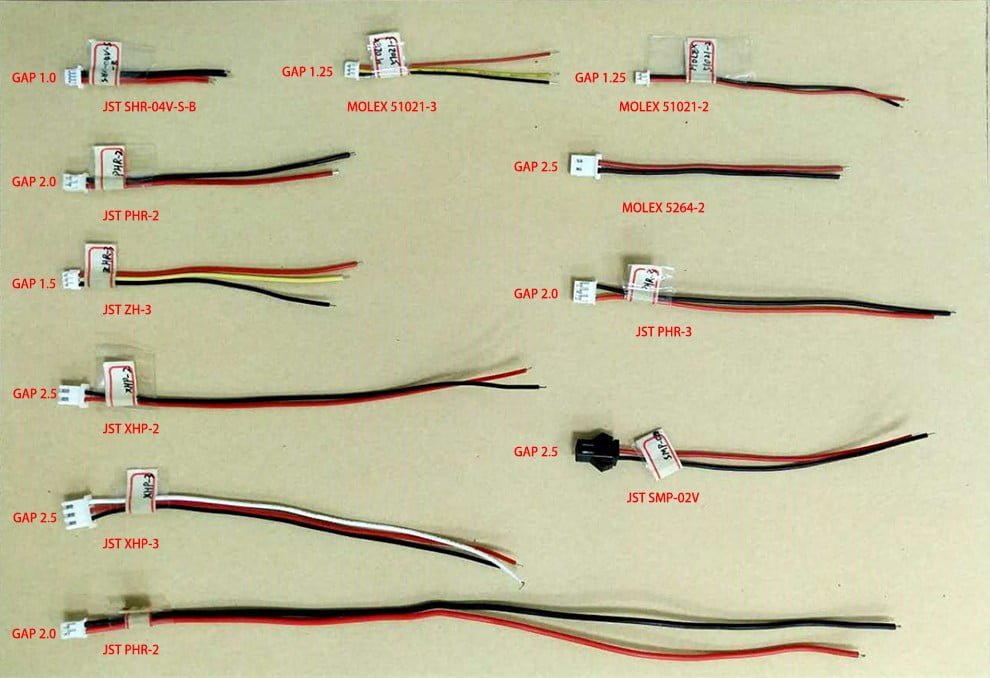 NiMH battery pack connectors and wiring harness